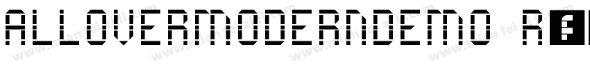ALLOVERMODERNDEMO Regular字体转换